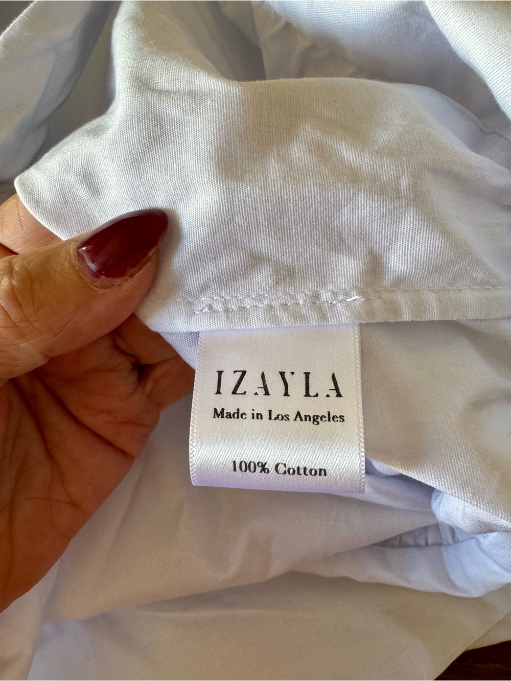 NWOT Azayla white cotton tie waist Saline blouse XL - Picture 10 of 12